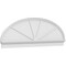 Ekena Millwork Elliptical 4 Spoke Architectural Grade PVC Combination Pediment, 86"W x 28-3/8"H x 2-3/4"P PEDPC086X285ELL04 - alternate 1